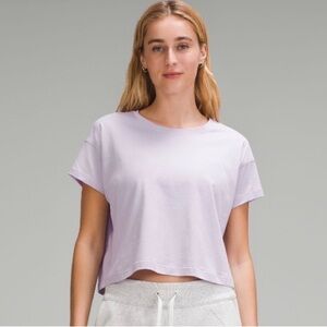 Lululemon Cates Tee Lilac Ether Sz 12